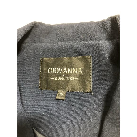 Giovanna Signature Woman Jacket Size 16 Embellished 3 Bottom Church Office Siren - Picture 7 of 11